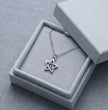 The Astral Vortex: Minimalist Star & Spiral Necklace