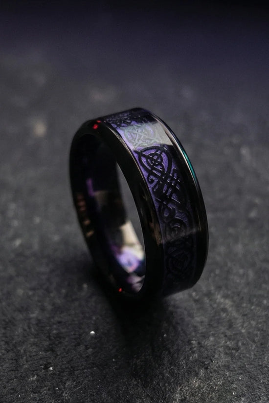 The Obsidian Dragon Knot Band