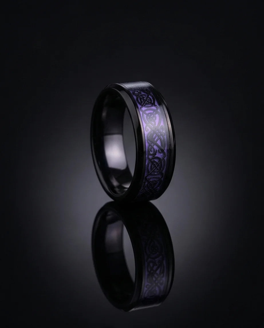 The Obsidian Dragon Knot Band