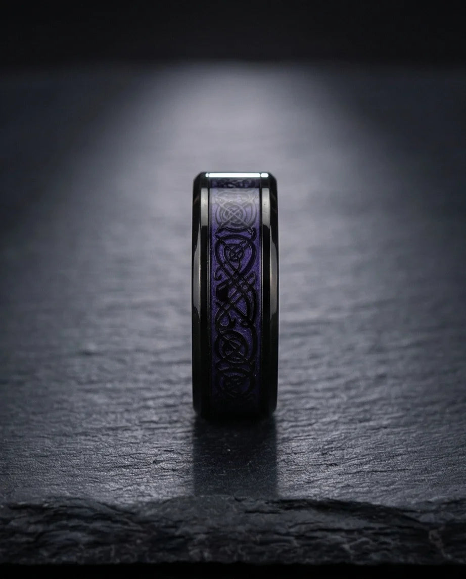 The Obsidian Dragon Knot Band