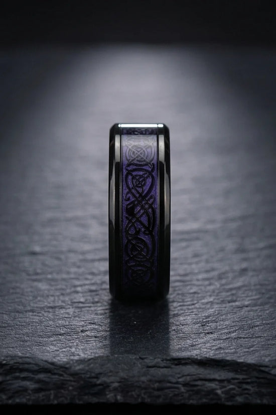 The Obsidian Dragon Knot Band