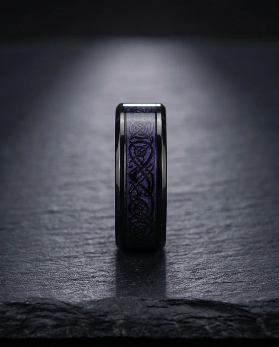 The Obsidian Dragon Knot Band