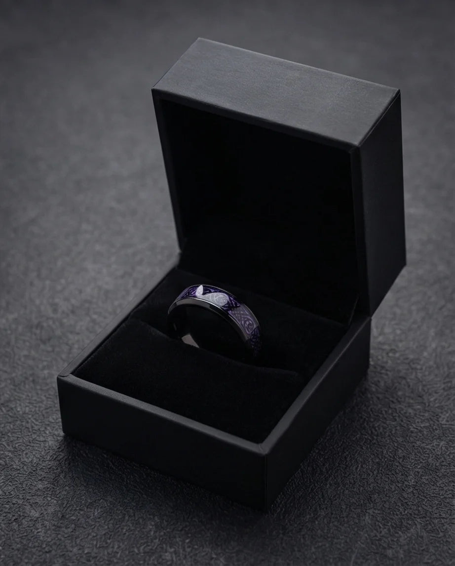 The Obsidian Dragon Knot Band