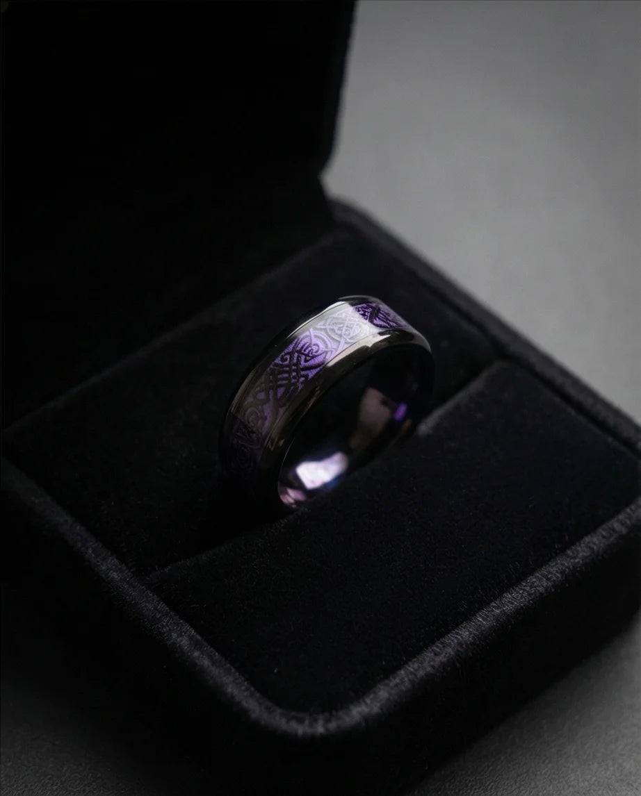 The Obsidian Dragon Knot Band