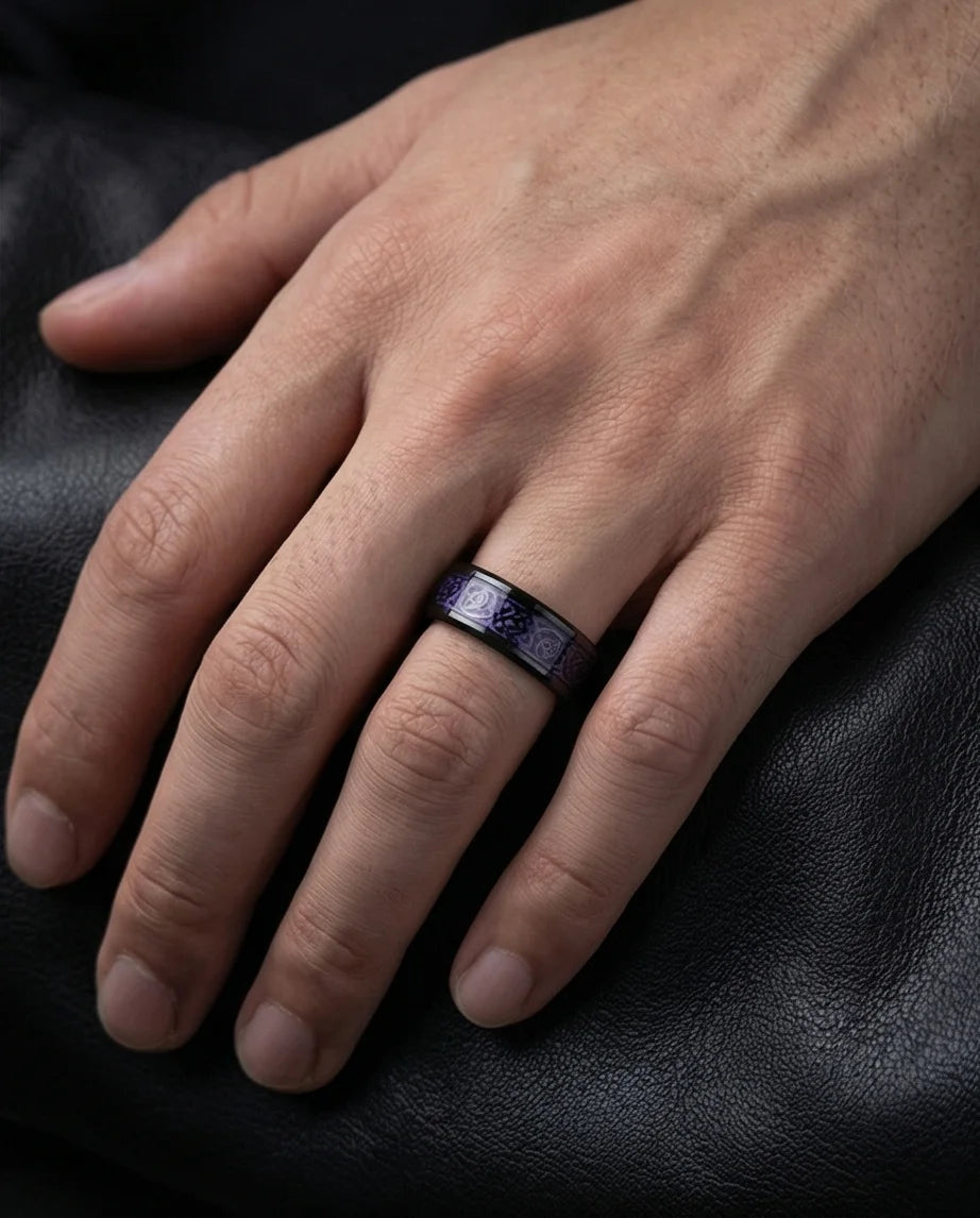 The Obsidian Dragon Knot Band