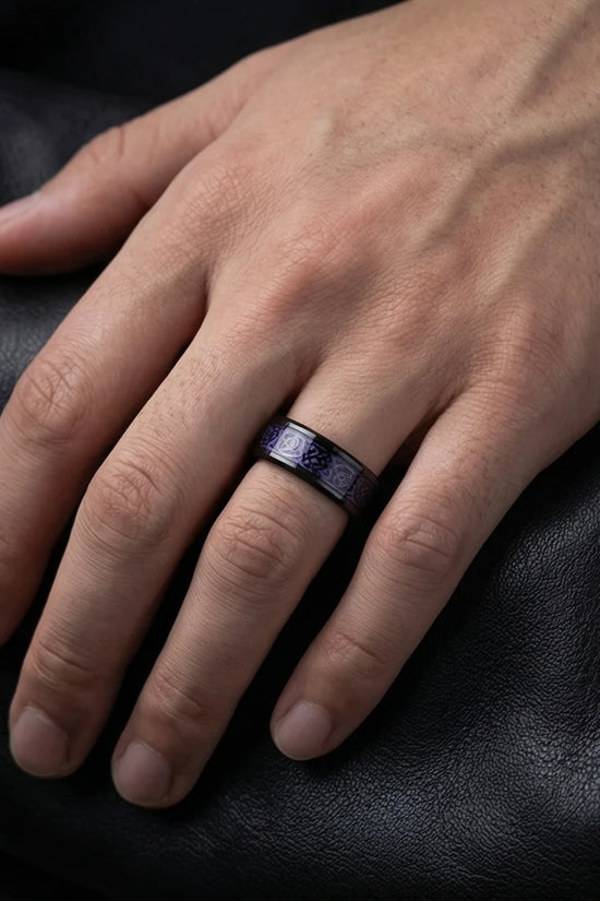 The Obsidian Dragon Knot Band