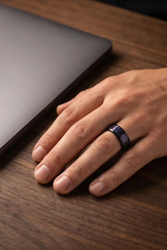 The Obsidian Dragon Knot Band