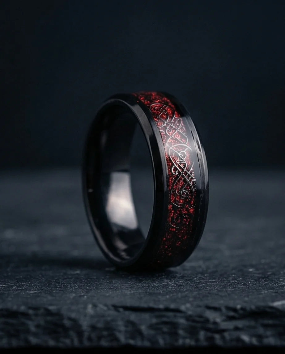 The Crimson Dragon Knot Band