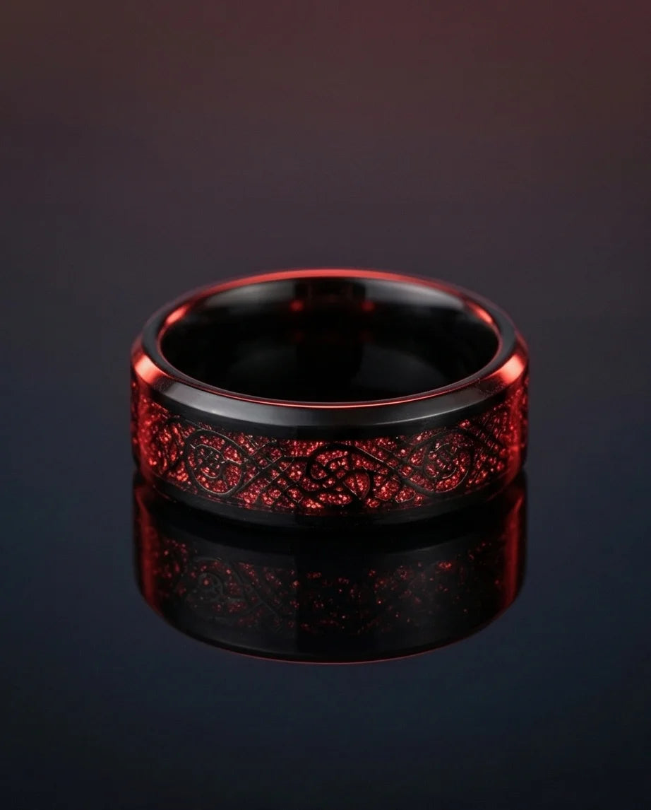 The Crimson Dragon Knot Band