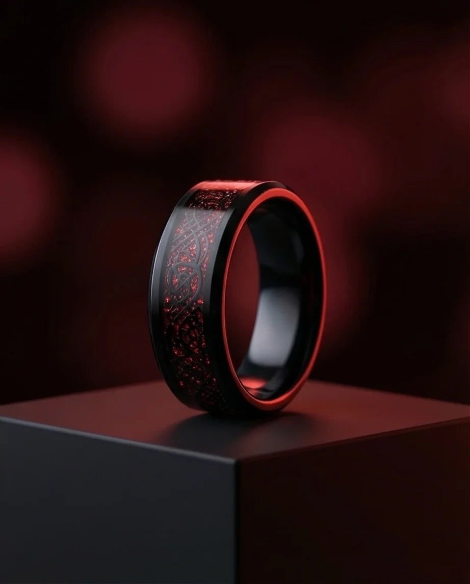 The Crimson Dragon Knot Band