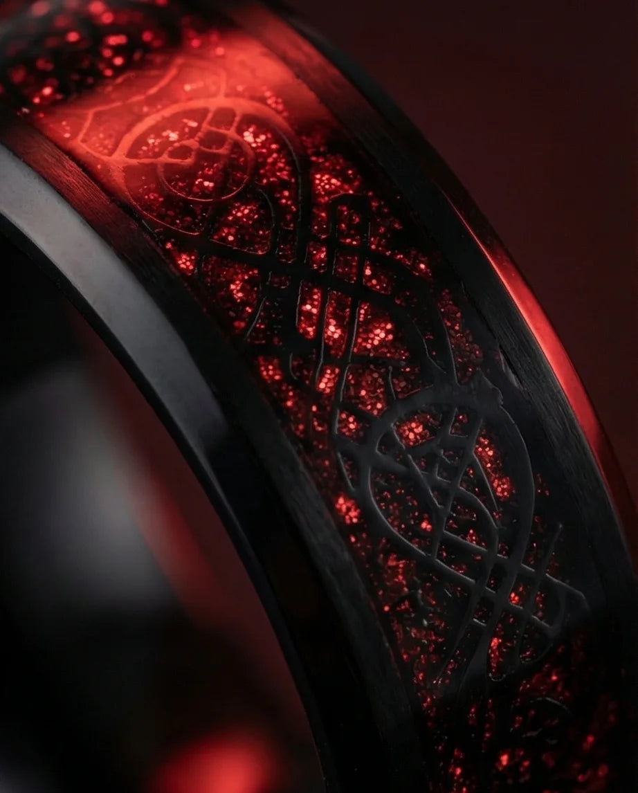 The Crimson Dragon Knot Band