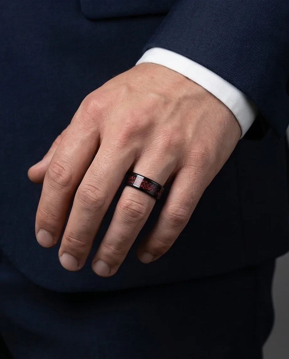 The Crimson Dragon Knot Band