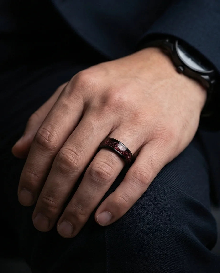 The Crimson Dragon Knot Band