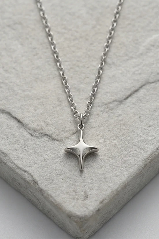 The Polaris Point: Minimalist North Star Necklace