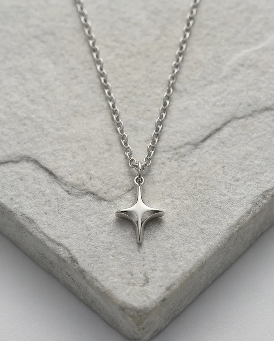 The Polaris Point: Minimalist North Star Necklace