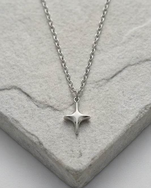The Polaris Point: Minimalist North Star Necklace