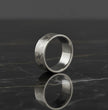 Wave Engraved Silver Ring 5.9cm