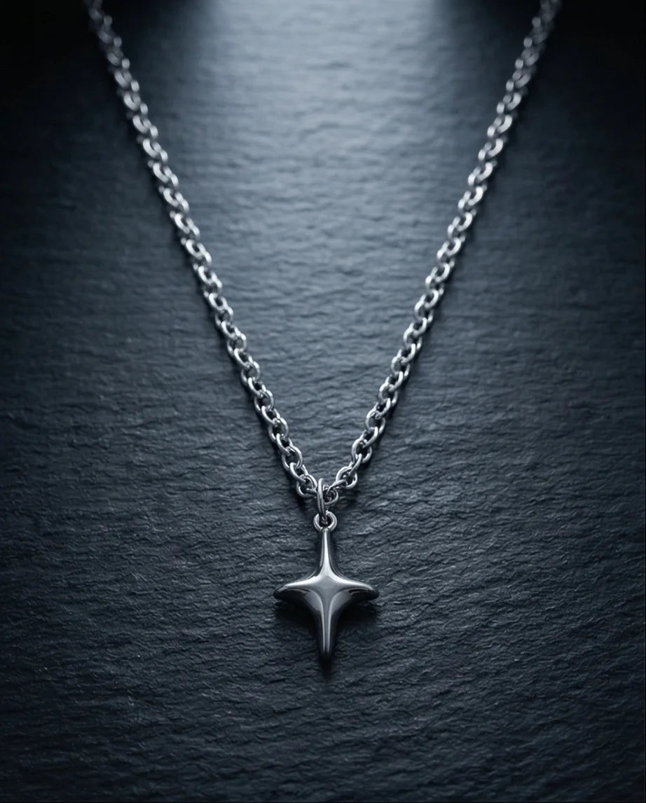 The Polaris Point: Minimalist North Star Necklace