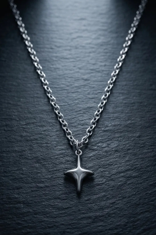 The Polaris Point: Minimalist North Star Necklace