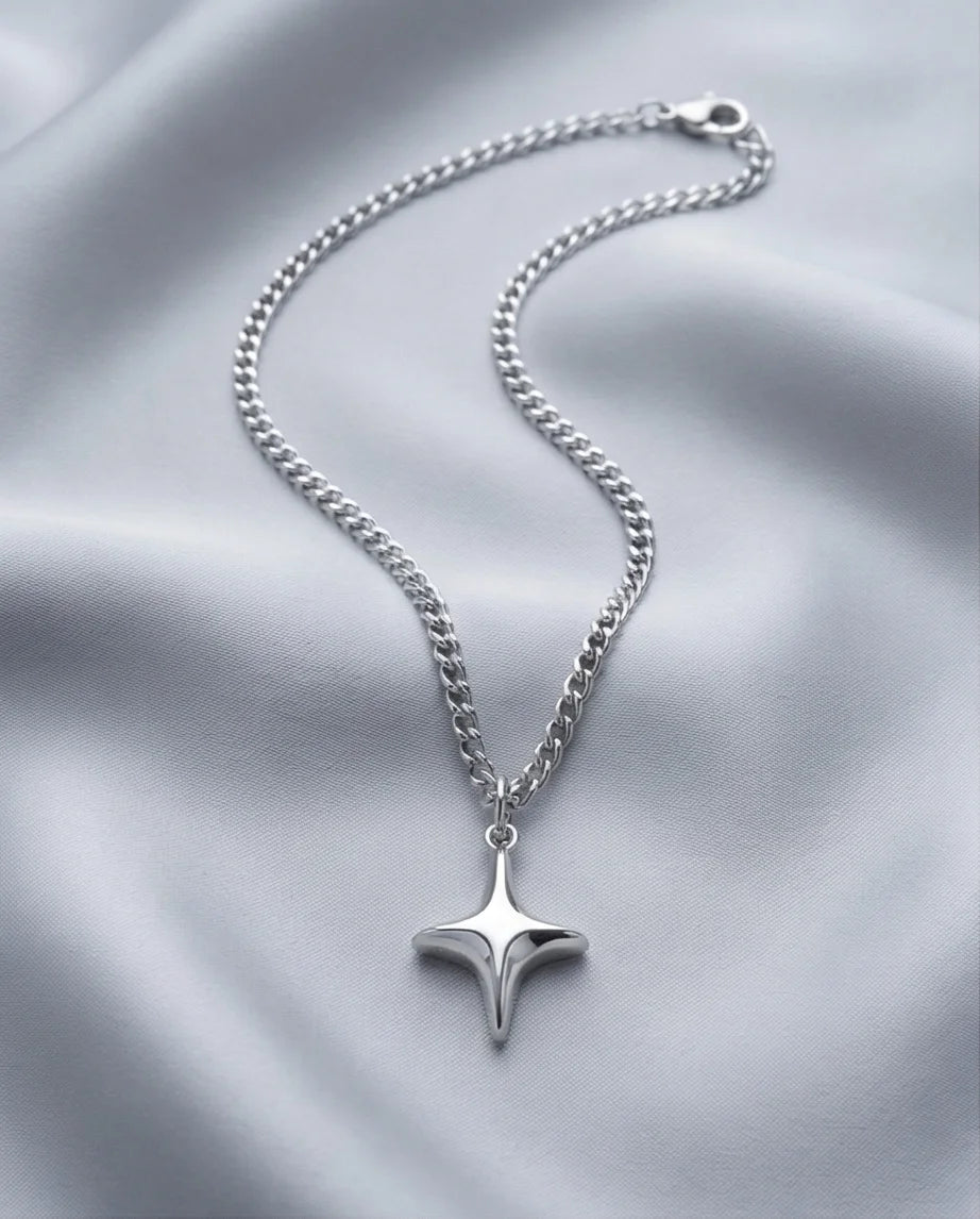 The Polaris Point: Minimalist North Star Necklace