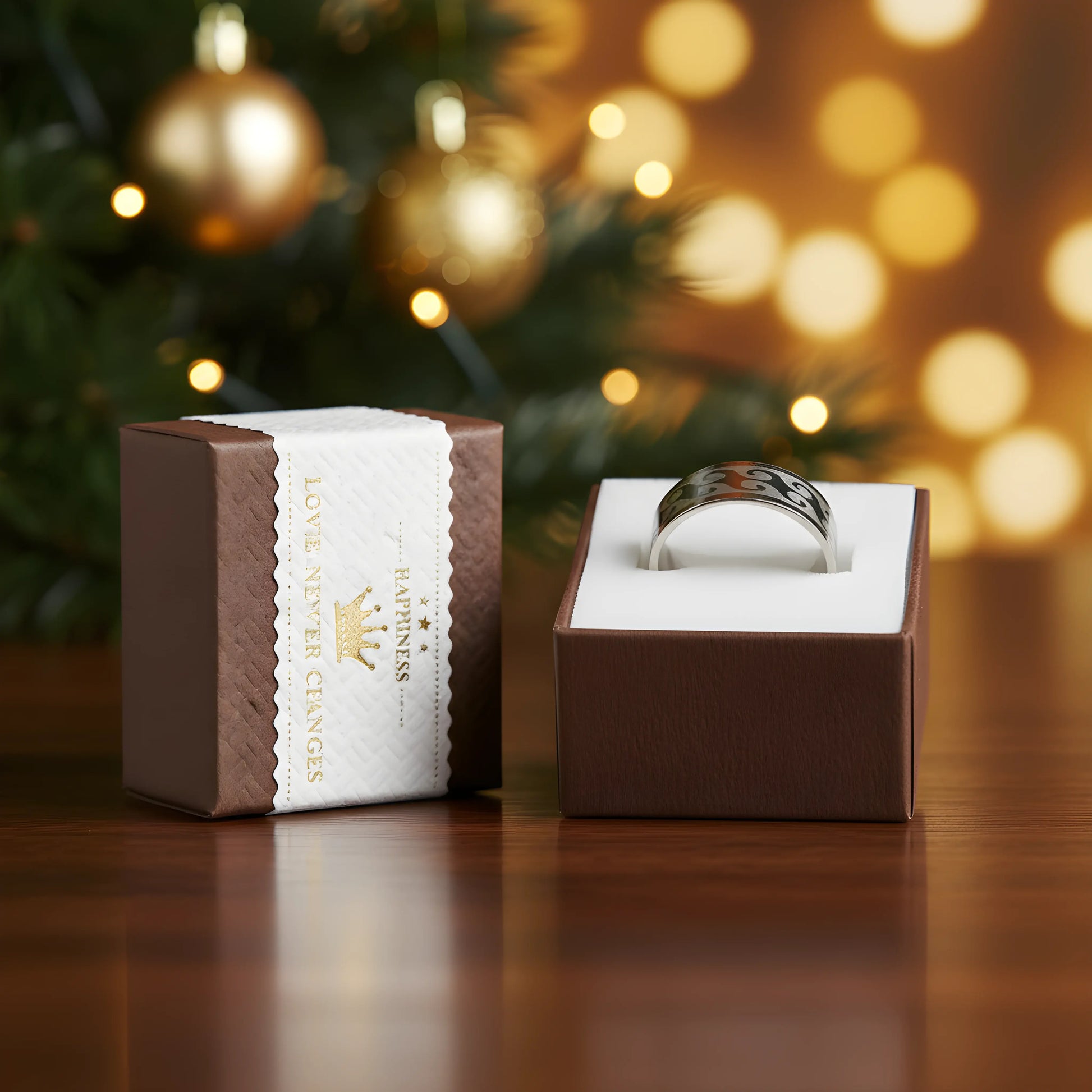 Wave Engraved Silver Ring 5.9cm