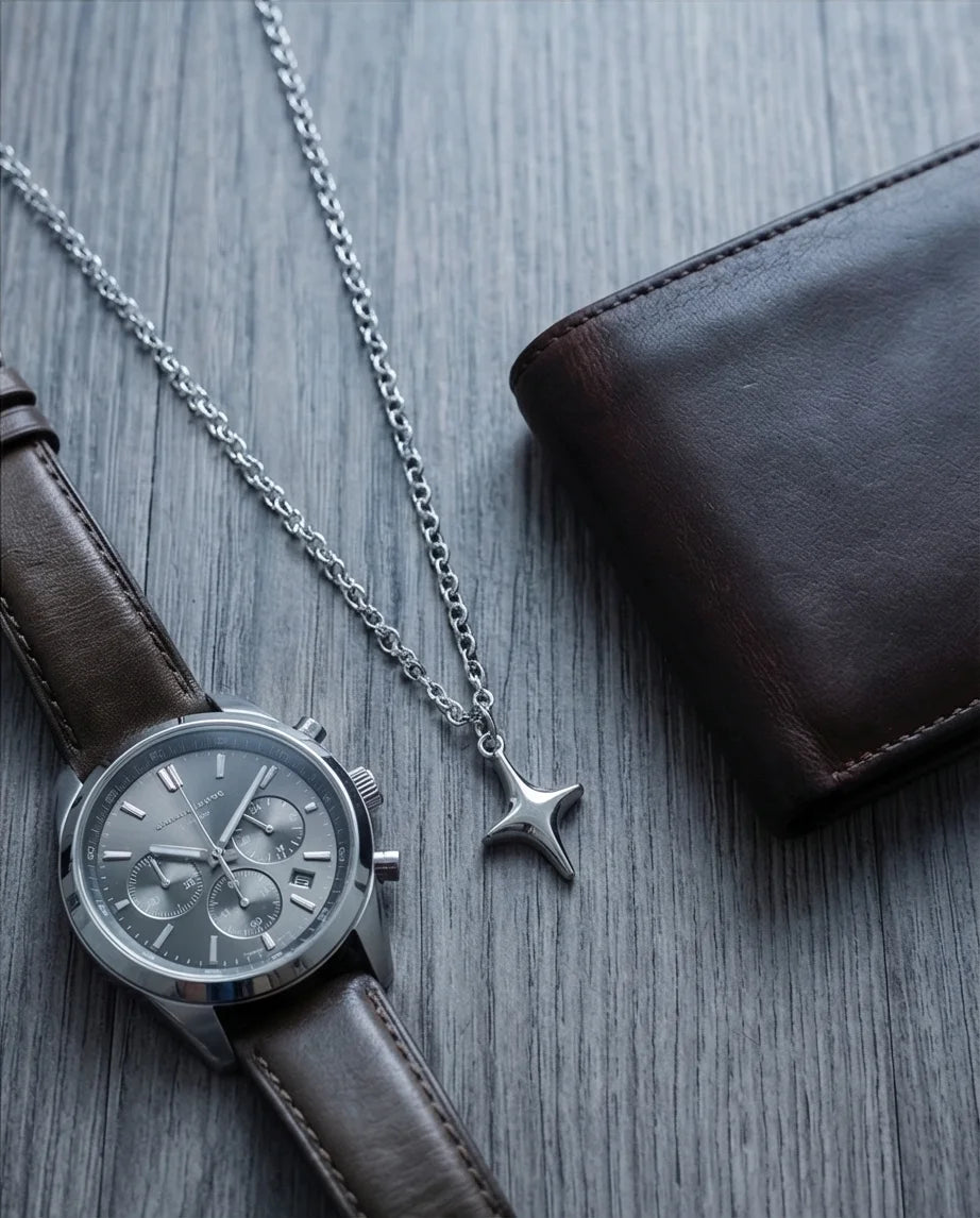 The Polaris Point: Minimalist North Star Necklace