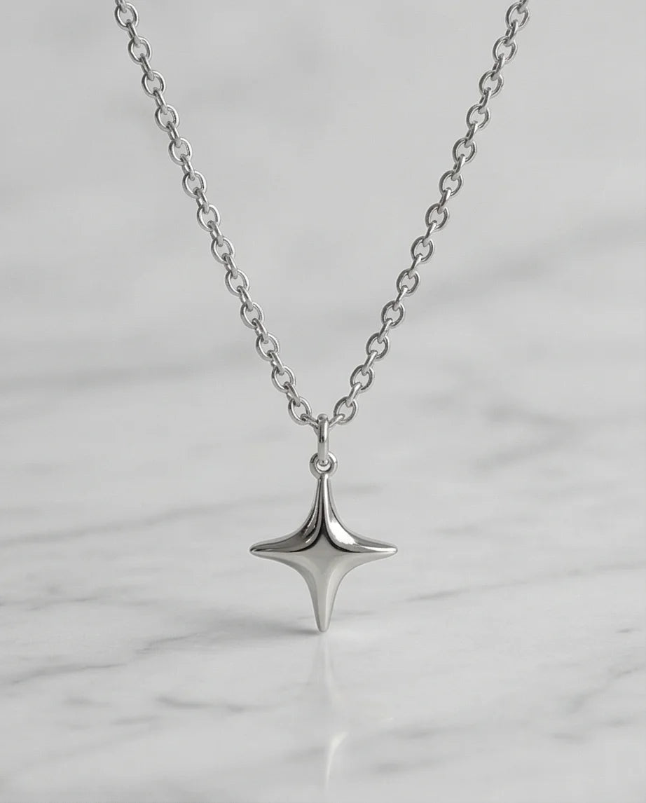 The Polaris Point: Minimalist North Star Necklace