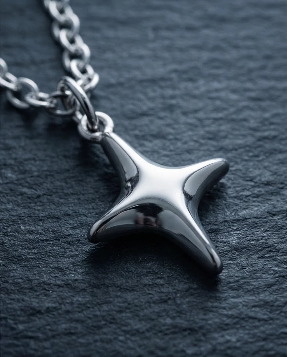The Polaris Point: Minimalist North Star Necklace