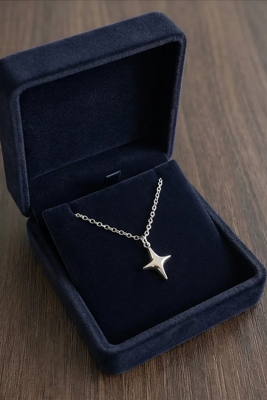The Polaris Point: Minimalist North Star Necklace