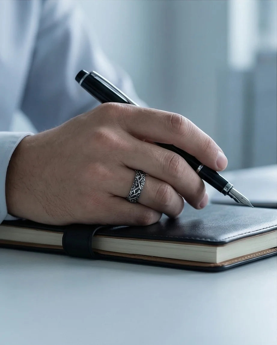 The Shadow Briar: Antique Thorn Adjustable Ring