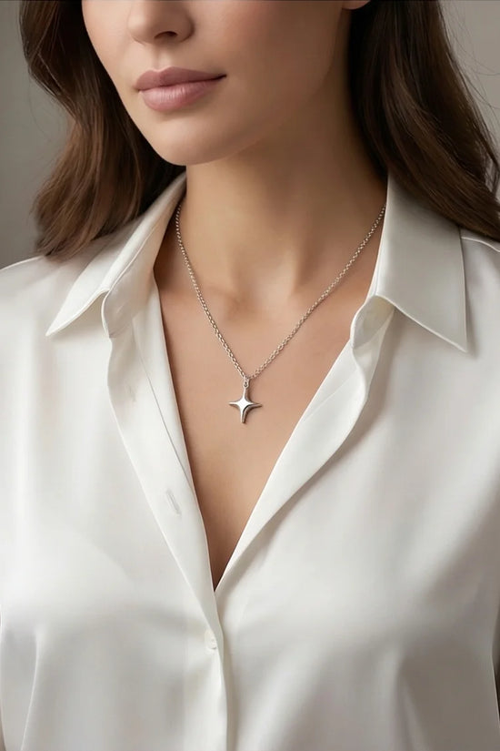 The Polaris Point: Minimalist North Star Necklace