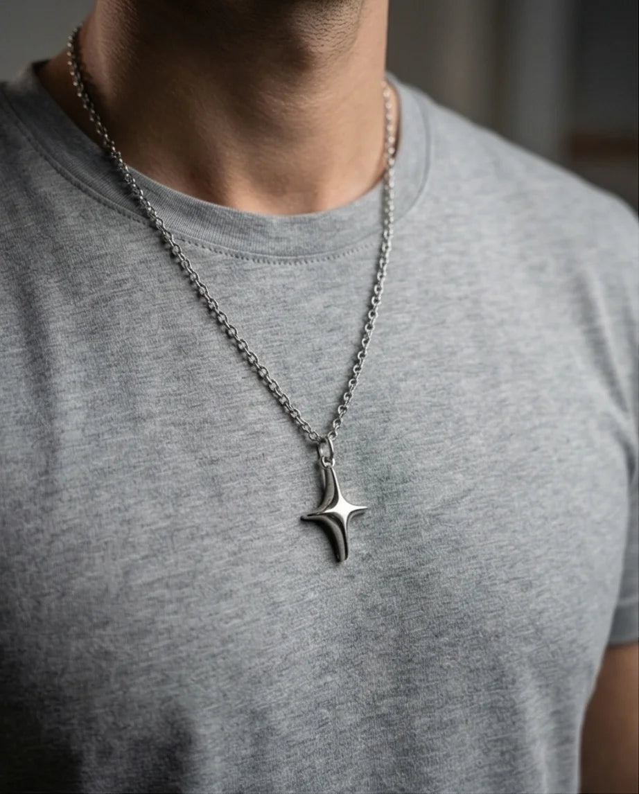 The Polaris Point: Minimalist North Star Necklace