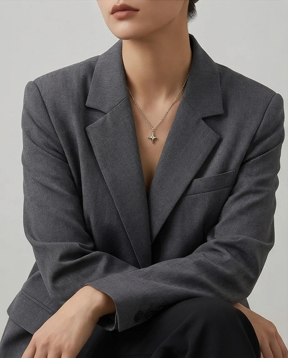 The Polaris Point: Minimalist North Star Necklace