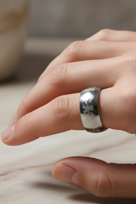Running Figures Steel Ring 5,6cm