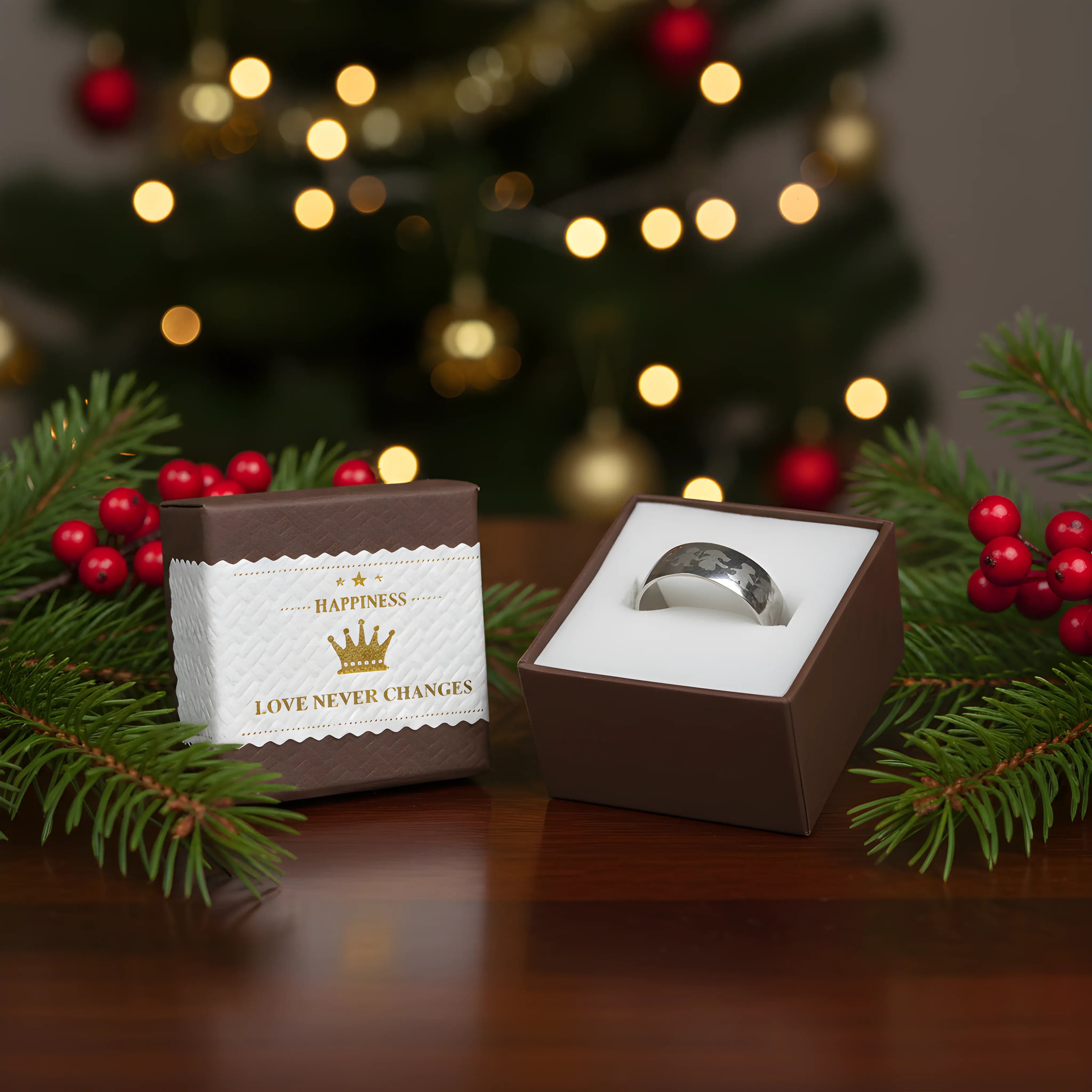 Running Figures Steel Ring 5,6cm