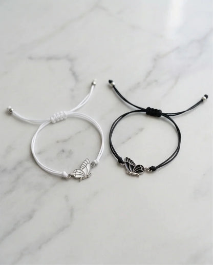 Fluttering Bond: High-Contrast Wing Duo