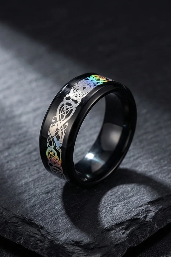 Multicolor Celtic Knot Ring