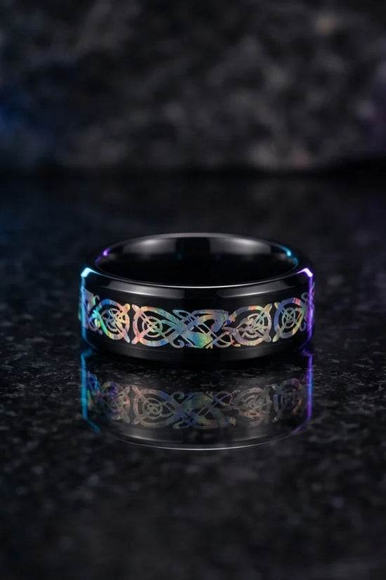 Multicolor Celtic Knot Ring