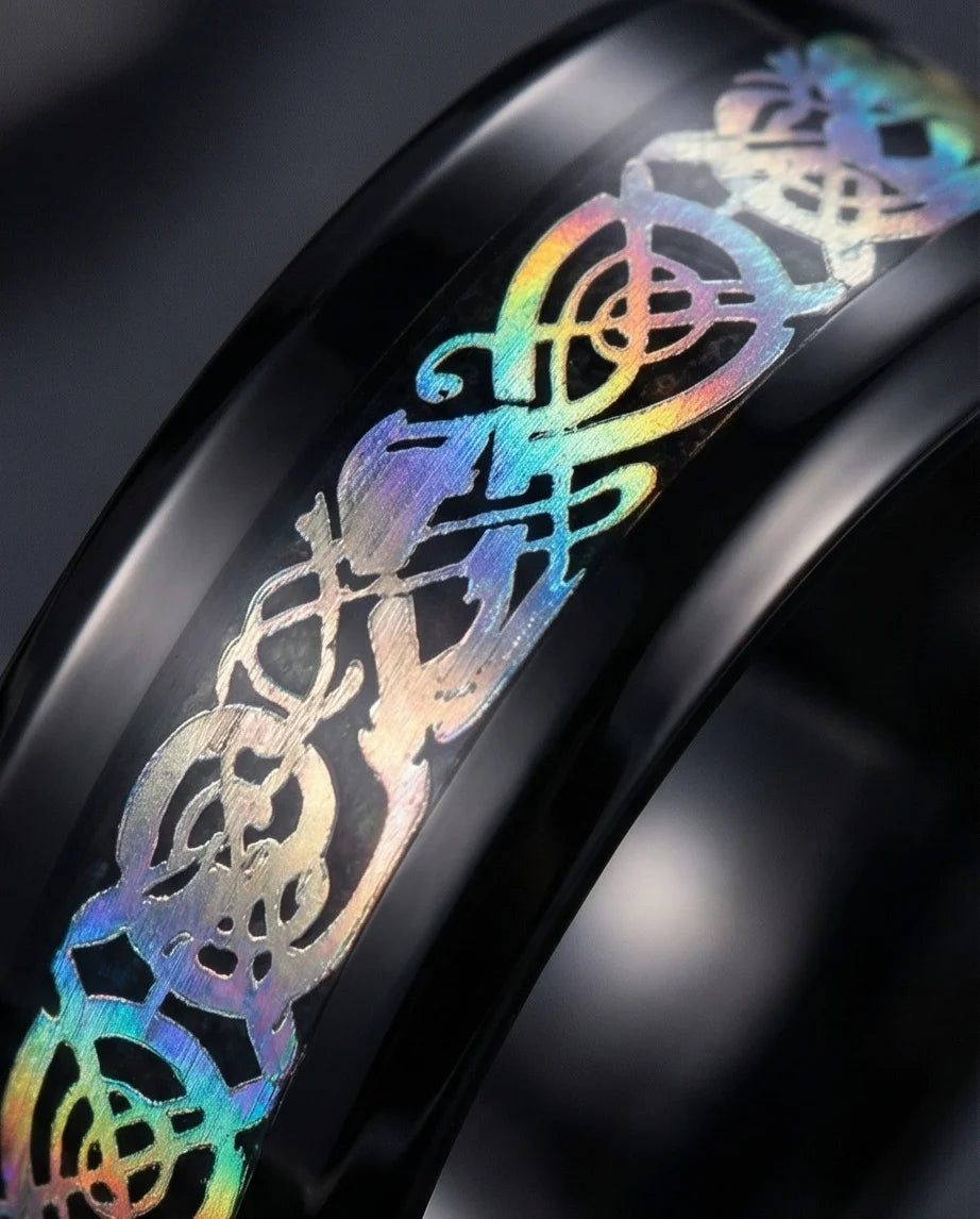 Multicolor Celtic Knot Ring