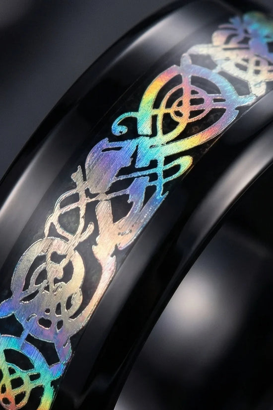 Multicolor Celtic Knot Ring