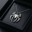 The Arachnid Insignia: High-Polish Silver Hero Necklace