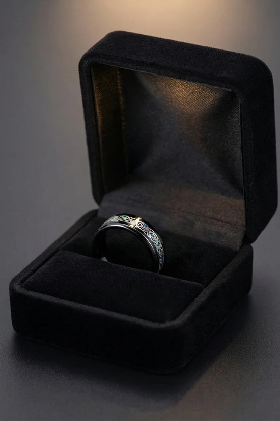 Multicolor Celtic Knot Ring