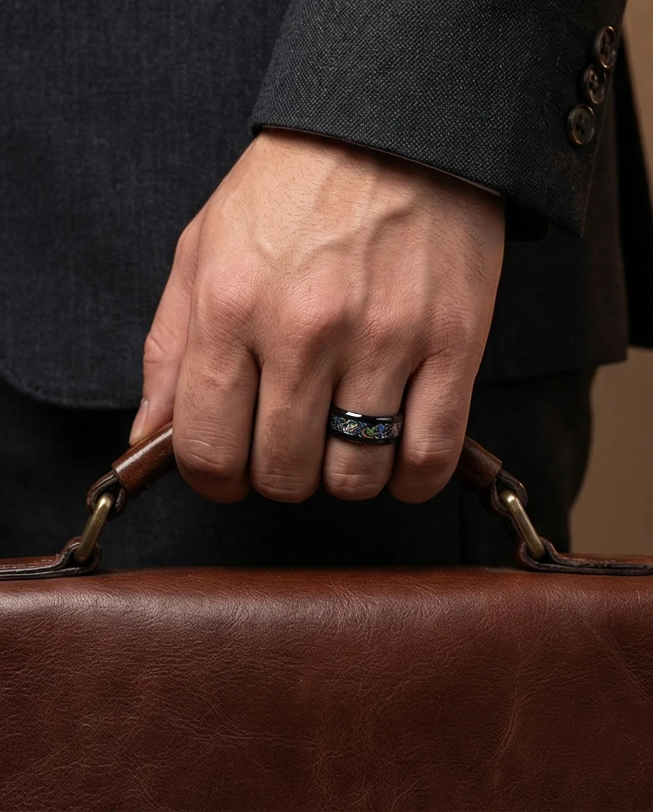 Multicolor Celtic Knot Ring