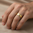 Gold Love Engraved Ring 6,6cm