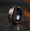 Legacy Weaver: Rose Gold & Black Celtic Knot Band
