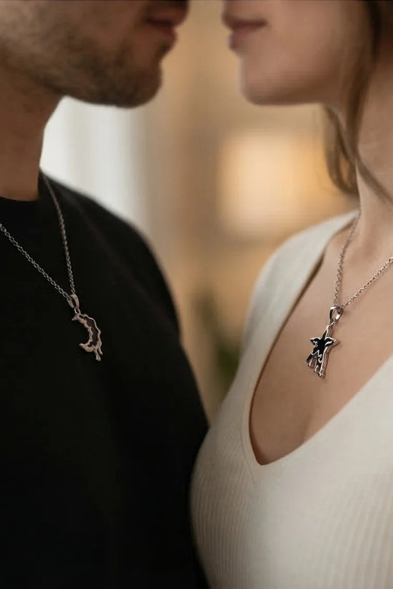 The Dripping Galaxy: Moon & Star Molten Necklaces