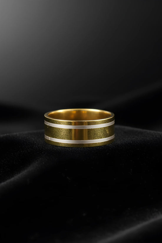 Two-Tone Gold Band Ring 5,3cm