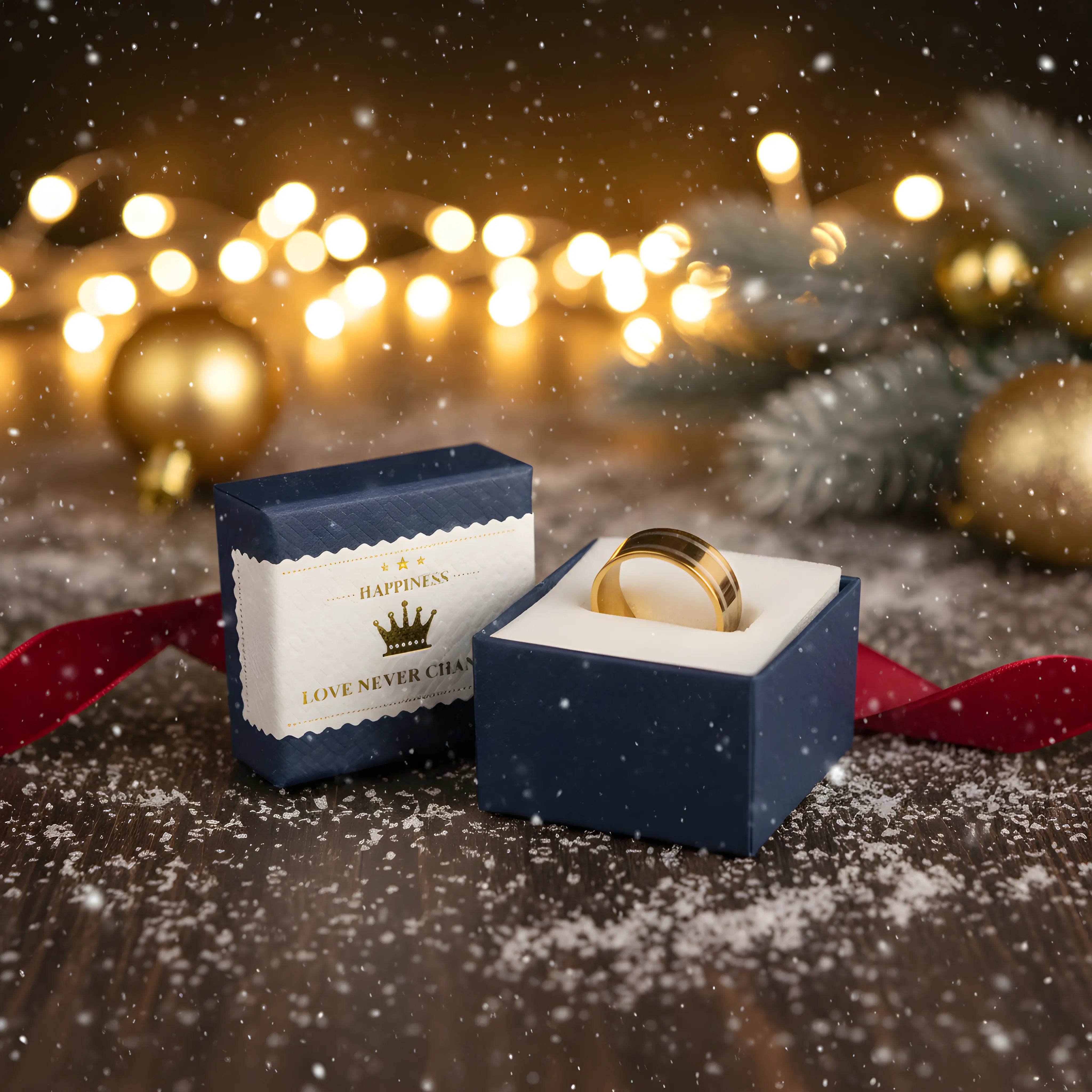 Two-Tone Gold Band Ring 5,3cm