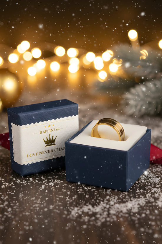 Two-Tone Gold Band Ring 5,3cm