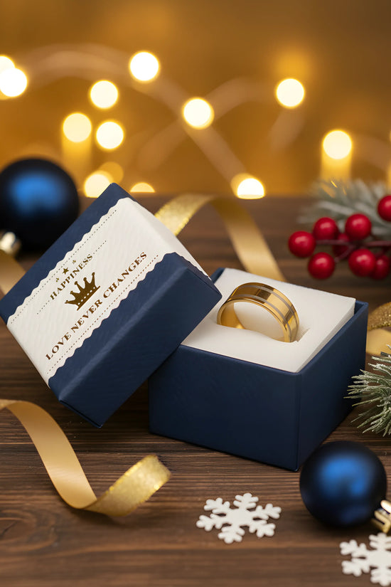Two-Tone Gold Band Ring 5,3cm
